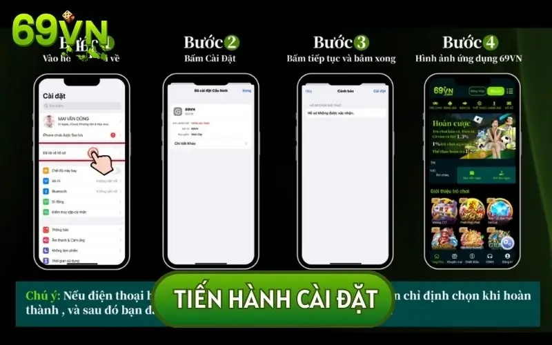 Cài đặt app 69VN về điện thoại đơn giản và nhanh chóng